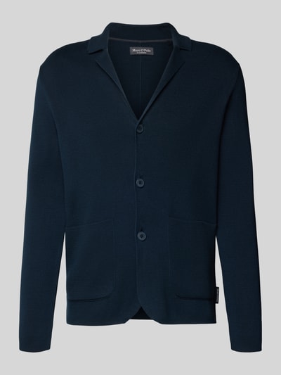 Marc O'Polo Kurtka z dzianiny o kroju regular fit z czystej bawełny Granatowy 1