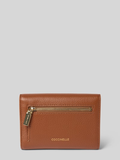 Coccinelle Portemonnee met logo-applicatie, model 'ME' Cognac - 2