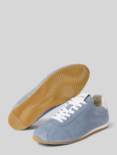 Marc O'Polo Low Top Sneaker aus Veloursleder Bleu 4