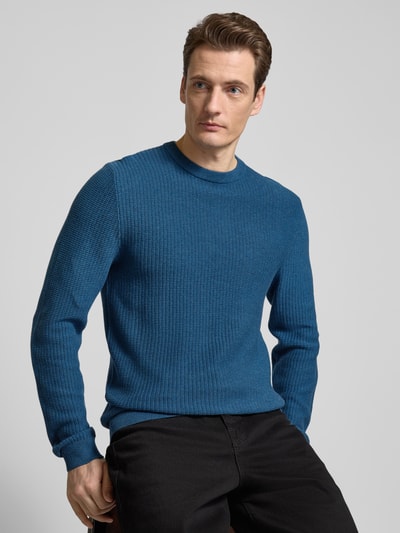 MCNEAL Strickpullover mit Strukturmuster Petrol Melange 3