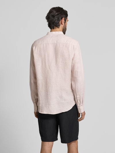 Casual Friday Slim fit vrijetijdsoverhemd van linnen, model 'Anton' Steengrijs - 5