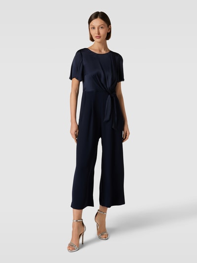 Christian Berg Cocktail Jumpsuit mit Knoten-Detail Marine Melange 4