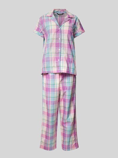 Lauren Ralph Lauren Pyjama mit Logo-Stitching Pink 1