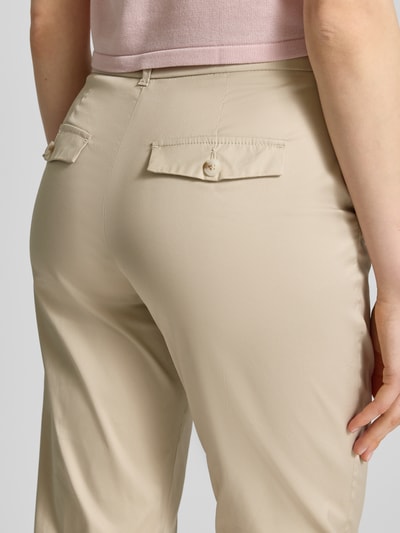 Christian Berg Woman Slim Fit Stoffhose in verkürzter Passform Kitt 3