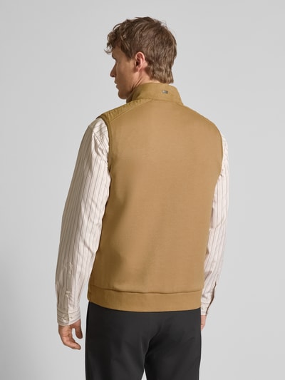 bugatti Regular Fit Steppweste mit Stehkragen Beige 5