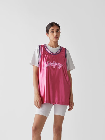 Khrisjoy Tanktop in schimmernder Optik Pink 4