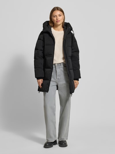 MSCH Copenhagen Gewatteerde lange jas met tweewegritssluiting, model 'Mola Pavinaria' Zwart - 1