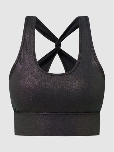 Guess Activewear Bustier mit Glitter-Effekt  Black 2