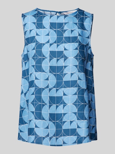 MaxMara Leisure Blusentop aus Leinen Modell 'GIUSY' Bleu 2