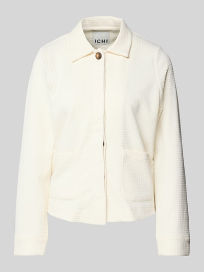 ICHI Blazer met opgestikte zakken, model 'KATE' Offwhite - 2