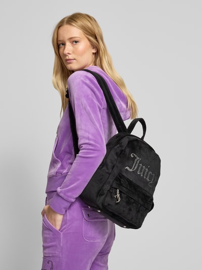 Juicy Couture Rucksack aus Samt mit Strasssteinbesatz Modell 'KIMBERLY' Black 1