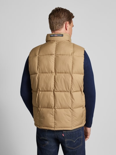 Polo Ralph Lauren Regular fit bodywarmer met labelstitching Kaki - 5
