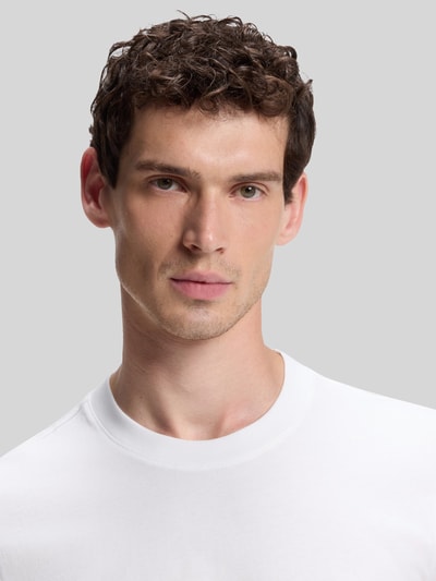 BOSS Regular Fit T-Shirt aus reiner Baumwolle Modell 'Thompson 01' Weiss 3