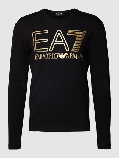 EA7 Emporio Armani Longsleeve mit Label- und Logo-Print Black 2