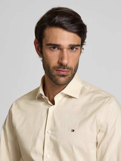 Tommy Hilfiger Tailored Slim fit zakelijk overhemd met kentkraag Beige - 3