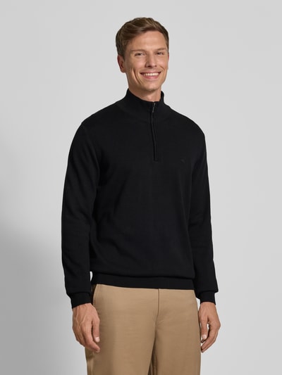 Fynch-Hatton Gebreide pullover met schipperskraag Zwart - 4