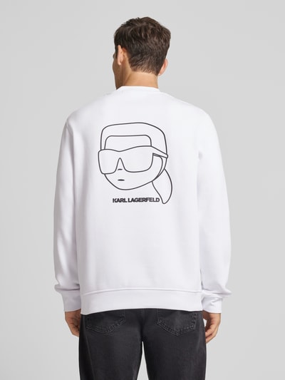 Karl Lagerfeld Sweatshirt met motiefprint Wit - 5