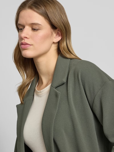 PIECES Relaxed Fit Cardigan mit 3/4-Arm Modell 'DAISY' Khaki 3