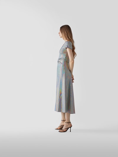 ROTATE BIRGER CHRISTENSEN Abendkleid in schimmernder Optik Blau 4