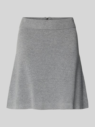 Vero Moda Spódnica mini rozkloszowana z mieszanki wiskozy model ‘SABA’ Średnioszary melanż 2