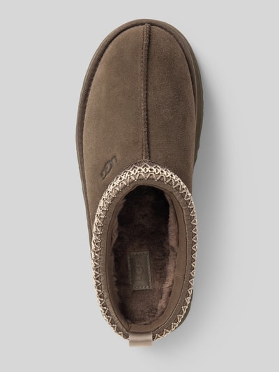 UGG Slides aus Veloursleder Modell 'TAZZ' Dunkelbraun 3