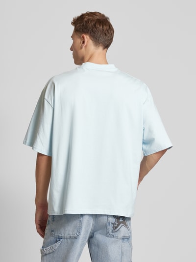 Pegador T-Shirt mit Label-Print Modell 'BREEN' Hellblau 5