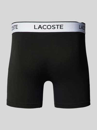 Lacoste Boxershorts mit elastischem Label-Bund im 3er-Pack Black 3