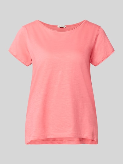 Tom Tailor Relaxed Fit T-Shirt aus reiner Baumwolle Pink 2