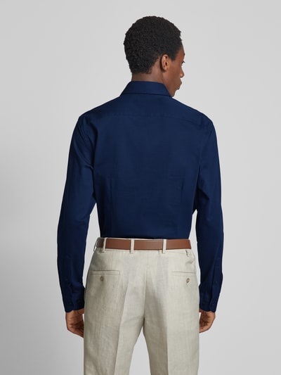 Tommy Hilfiger Tailored Slim fit zakelijk overhemd met kentkraag, model 'Parker' Marineblauw - 5