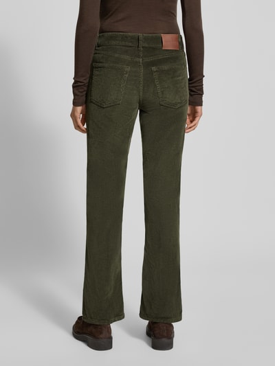 Gant Flared fit corduroy broek in 5-pocketmodel, model 'Cordur' Donkergroen - 5