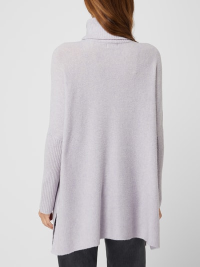 JC Sophie Długi sweter z mieszanki wełny model ‘Rice’ Jasnofioletowy 5