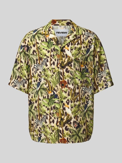 REVIEW Koszula casualowa z listwą guzikową Ziemisty brązowy 2