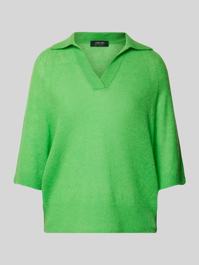 Marc Cain Gebreide pullover met V-hals Appeltjesgroen - 2