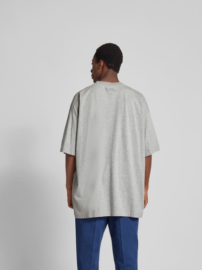 VETEMENTS Oversized T-Shirt in melierter Optik Mittelgrau Melange 5