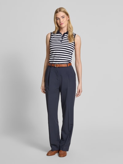 Christian Berg Woman Tanktop mit Polokragen Dunkelblau 1