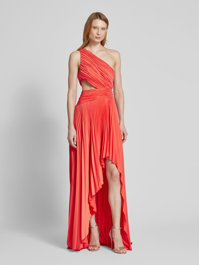 Unique Abendkleid mit seitlichem Cut Out Apricot 4