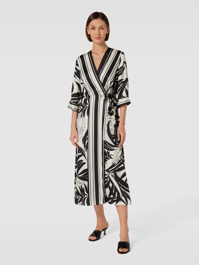 Pennyblack Kimono mit Allover-Muster Modell 'DIVISA' Schwarz 1