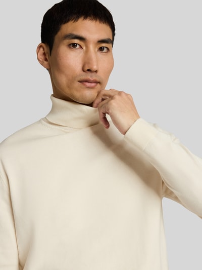 Tom Tailor Rollkragenpullover mit Feinstrickstruktur Weiss 3