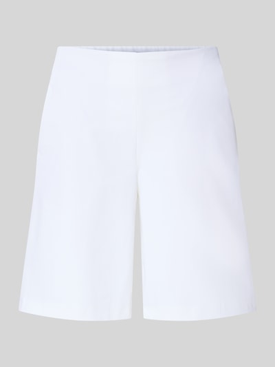 Produktfoto, Schlupfbermuda Techno Cotton Superstretch von Raffaello Rossi, biała, gładka tkanina, krój regular fit, Szerokość w rozmiarze 36: 39 cm, długość wewnętrzna nogawki: 24 cm, elastyczny pas, kieszenie z tyłu, model 'ISKA'