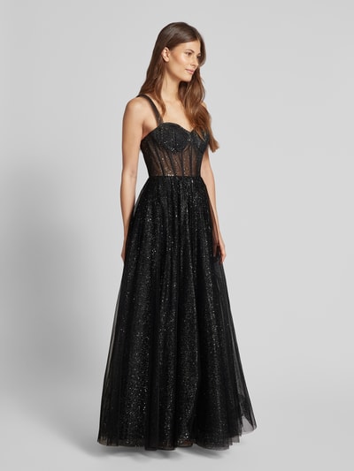 Hey Kyla Abendkleid mit Herz-Ausschnitt Black 1