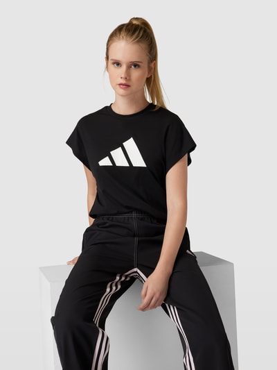 Adidas Training T-Shirt mit Logo-Print Black 3