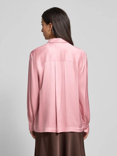 Emily Van den Bergh Regular Fit Bluse aus Viskose mit Knopfleiste Rosa 5