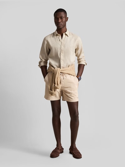 Polo Ralph Lauren Relaxed Fit Freizeithemd aus reinem Leinen Hellgrau 1