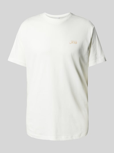 Mazine T-Shirt mit Label-Print Offwhite 1