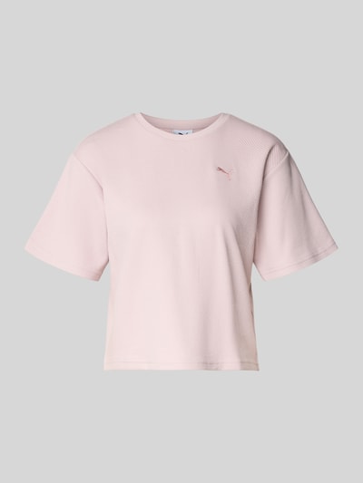 PUMA Relaxed Fit T-Shirt aus Häkelspitze Rosa 1
