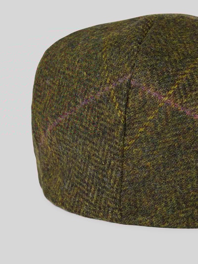 Barbour Platte pet van zuivere wol  Olijfgroen - 2