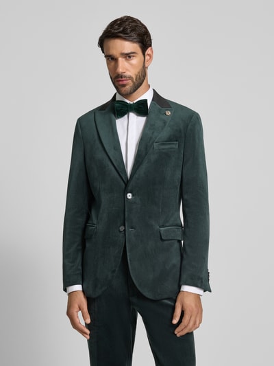 MCNEAL Slim fit colbert van fluweel Donkergroen - 4