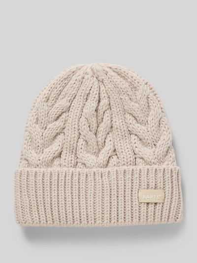 Barts Czapka beanie z szerokim brzegiem model ‘Zirani’ Złamany biały 1