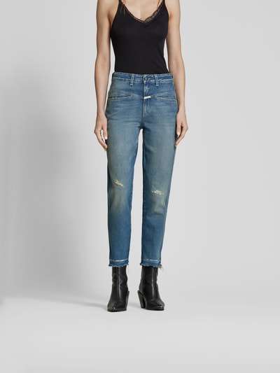 Closed Straight Fit Jeans im Destroyed-Look Jeansblau 4