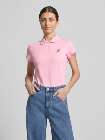 Tommy Hilfiger Slim Fit Poloshirt aus Baumwoll-Mix Pink 4